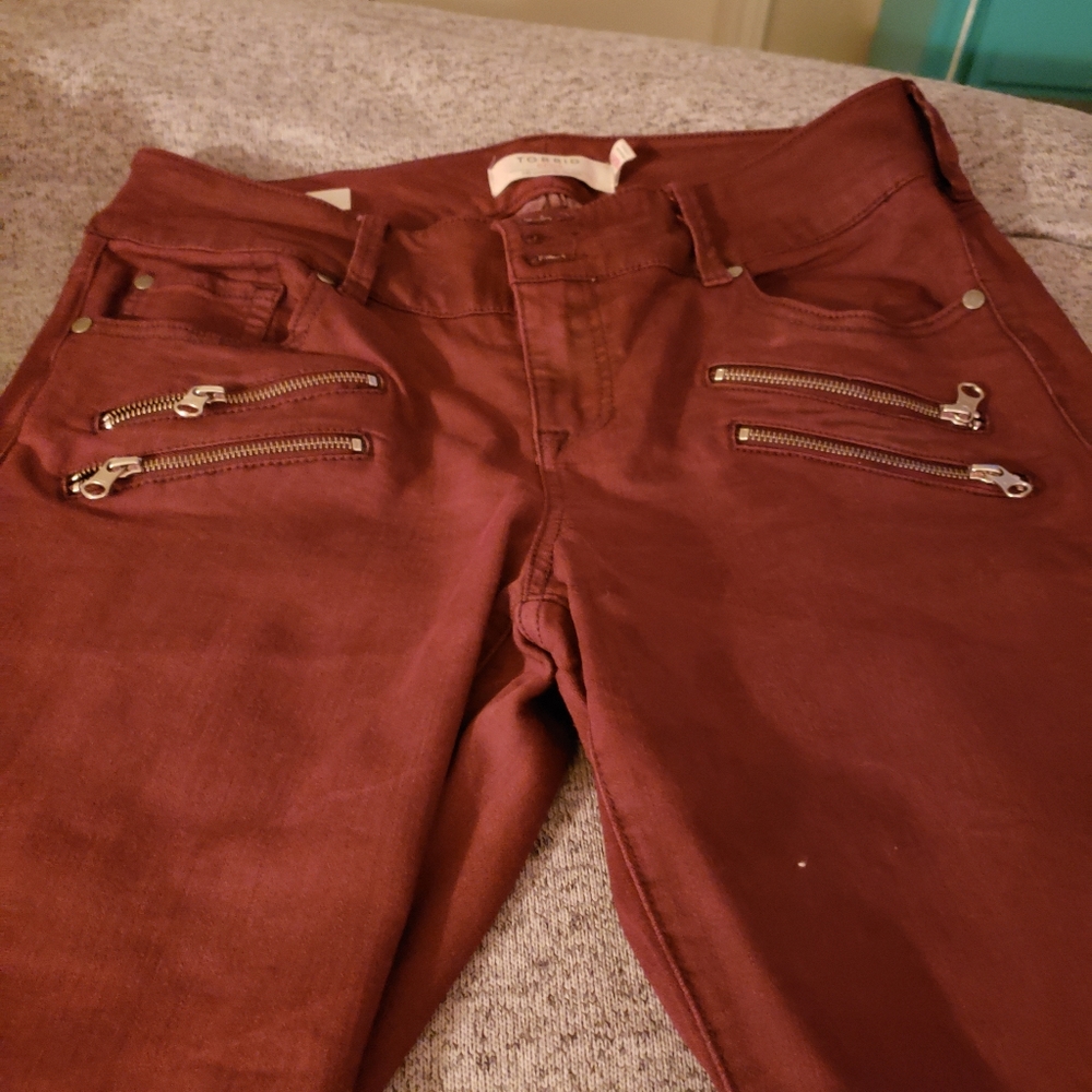 Torrid Burgundy Jegging